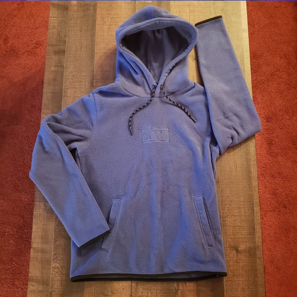 XS Aeropostale Blue Draw String Fleece Hoodie Front Pocket Men's Big Boys EUC
